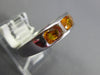1.59CT DIAMOND AAA CITRINE 14K WHITE GOLD OVAL BAGUETTE CHANNEL ANNIVERSARY RING