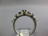 2.37CT DIAMOND & AAA SAPPHIRE 14K WHITE GOLD MULTI CIRCULAR ANNIVERSARY FUN RING