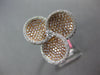 1.65CT WHITE & PINK DIAMOND 18KT WHITE & ROSE GOLD 3D 3 LEAF CLOVER FLOWER RING