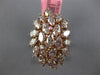 GIA EXTRA LARGE 5.63CT PINK DIAMOND 18KT ROSE GOLD 3D MARQUISE CLUSTER LOVE RING