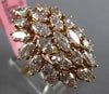 GIA EXTRA LARGE 5.63CT PINK DIAMOND 18KT ROSE GOLD 3D MARQUISE CLUSTER LOVE RING