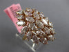 GIA EXTRA LARGE 5.63CT PINK DIAMOND 18KT ROSE GOLD 3D MARQUISE CLUSTER LOVE RING