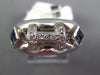 .58CT DIAMOND & AAA SAPPHIRE 18KT WHITE GOLD ROUND & PRINCESS H INITIAL FUN RING