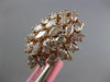 GIA EXTRA LARGE 5.63CT PINK DIAMOND 18KT ROSE GOLD 3D MARQUISE CLUSTER LOVE RING