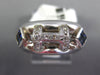 .58CT DIAMOND & AAA SAPPHIRE 18KT WHITE GOLD ROUND & PRINCESS H INITIAL FUN RING