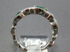 .89CT DIAMOND & AAA EMERALD 18K WHITE GOLD 3D ROUND & MARQUISE INFINITY FUN RING