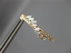 ESTATE .95CT DIAMOND 14K ROSE GOLD ROUND & BAGUETTE HUGGIE HOOP HANGING EARRINGS