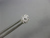 ESTATE .43CT DIAMOND 18KT WHITE GOLD 3D CLASSIC FLOWER STUD EARRINGS