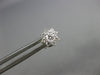 ESTATE .43CT DIAMOND 18KT WHITE GOLD 3D CLASSIC FLOWER STUD EARRINGS