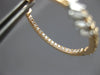 ESTATE .95CT DIAMOND 14K ROSE GOLD ROUND & BAGUETTE HUGGIE HOOP HANGING EARRINGS