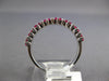 .82CT DIAMOND & AAA RUBY 14KT WHITE GOLD PRINCESS SEMI ETERNITY ANNIVERSARY RING