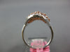 LARGE 3.31CT WHITE & PINK DIAMOND 18K WHITE & ROSE GOLD 3D CLUSTER OVAL FUN RING