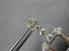 ESTATE 1.72CT DIAMOND 14KT WHITE GOLD 3D OPEN SQUARE OVAL HANGING EARRINGS