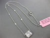 .54CT DIAMOND 18KT WHITE GOLD 3D ROUND & BAGUETTE INVISIBLE BY THE YARD NECKLACE