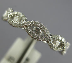 .36CT DIAMOND 18KT WHITE GOLD 3D INFINITY ETOILE SEMI ETERNITY ANNIVERSARY RING