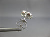 ESTATE LARGE 1.64CT DIAMOND 18KT WHITE GOLD 3D CLUSTER INVISIBLE STUD EARRINGS