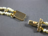 EXTRA LONG AAA PEARL 14K YELLOW GOLD DOUBLE STRAND OVAL LINK FUN NECKLACE #27777