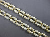 EXTRA LONG AAA PEARL 14K YELLOW GOLD DOUBLE STRAND OVAL LINK FUN NECKLACE #27777