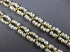 EXTRA LONG AAA PEARL 14K YELLOW GOLD DOUBLE STRAND OVAL LINK FUN NECKLACE #27777