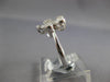 ESTATE .42CT DIAMOND 14KT WHITE GOLD CLASSIC ROUND & BAGUETTE FLOWER LOVE RING