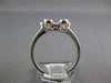 ESTATE .42CT DIAMOND 14KT WHITE GOLD CLASSIC ROUND & BAGUETTE FLOWER LOVE RING