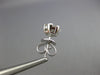 ESTATE .69CT DIAMOND 18KT WHITE GOLD 3D FLOWER INVISIBLE STUD EARRINGS