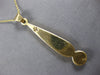 ESTATE LARGE AAA MULTI GEM 14K YELLOW GOLD TEAR DROP FUN FLOATING PENDANT #27776