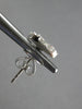 1.08CT DIAMOND 18KT WHITE GOLD 3D ROUND & BAGUETTE CLUSTER SQUARE STUD EARRINGS