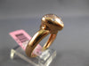ESTATE .10CT DIAMOND 14KT ROSE GOLD CLASSIC TRIANGULAR ETOILE TRILLION FUN RING