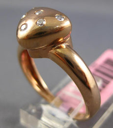 ESTATE .10CT DIAMOND 14KT ROSE GOLD CLASSIC TRIANGULAR ETOILE TRILLION FUN RING