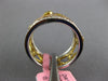 WIDE .81CT WHITE PINK & CANARY DIAMOND 18KT TRI COLOR GOLD 3D ANNIVERSARY RING