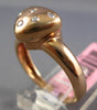 ESTATE .10CT DIAMOND 14KT ROSE GOLD CLASSIC TRIANGULAR ETOILE TRILLION FUN RING