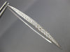 ESTATE LARGE 1.19CT DIAMOND 18KT WHITE GOLD 3D ELONGATED BAR HANGING EARRINGS