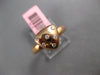 ESTATE .10CT DIAMOND 14KT ROSE GOLD CLASSIC TRIANGULAR ETOILE TRILLION FUN RING