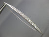 ESTATE LARGE 1.19CT DIAMOND 18KT WHITE GOLD 3D ELONGATED BAR HANGING EARRINGS