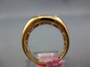 ESTATE WIDE .67CT PINK DIAMOND 18KT YELLOW GOLD 3D PAVE ROUND MENS PINKY RING