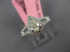 .56CT WHITE & CANARY DIAMOND 18KT WHITE GOLD 3D PEAR SHAPE HALO ENGAGEMENT RING