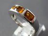 1.59CT DIAMOND & AAA CITRINE 18KT WHITE GOLD 3D OVAL & BAGUETTE ANNIVERSARY RING
