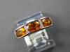 1.59CT DIAMOND & AAA CITRINE 18KT WHITE GOLD 3D OVAL & BAGUETTE ANNIVERSARY RING