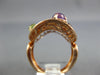 LARGE 1.82CT DIAMOND & AAA MULTI COLOR GEM 14KT ROSE GOLD 3D CIRCULAR FUN RING