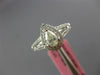 .56CT WHITE & CANARY DIAMOND 18KT WHITE GOLD 3D PEAR SHAPE HALO ENGAGEMENT RING