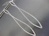 ESTATE EXTRA LARGE 1.74CT DIAMOND 18K WHITE GOLD LEAF TEAR DROP HANGING EARRINGS