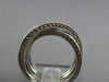 1.60CT DIAMOND & AAA EMERALD 14KT WHITE GOLD MULTI ROW CRISS CROSS INFINITY RING