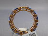 5.14CT DIAMOND & AAA TANZANITE 14KT ROSE GOLD 3D ETERNITY ANNIVERSARY LOVE RING