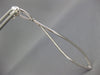 ESTATE EXTRA LARGE 1.74CT DIAMOND 18K WHITE GOLD LEAF TEAR DROP HANGING EARRINGS