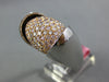 ESTATE EXTRA LARGE 3.98CT PINK DIAMOND 18KT WHITE GOLD FOOTBALL ROLLING FUN RING
