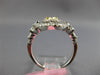 1.30CT WHITE & CANARY DIAMOND 18KT 2 TONE GOLD OVAL DOUBLE HALO ENGAGEMENT RING