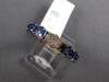 5.14CT DIAMOND & AAA TANZANITE 14KT ROSE GOLD 3D ETERNITY ANNIVERSARY LOVE RING