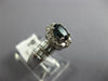 1.52CT DIAMOND AAA SAPPHIRE 14K WHITE GOLD OVAL ROUND & BAGUETTE FRIENDSHIP RING