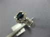 1.52CT DIAMOND AAA SAPPHIRE 14K WHITE GOLD OVAL ROUND & BAGUETTE FRIENDSHIP RING